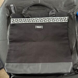 Versace Black and White Unisex Tote